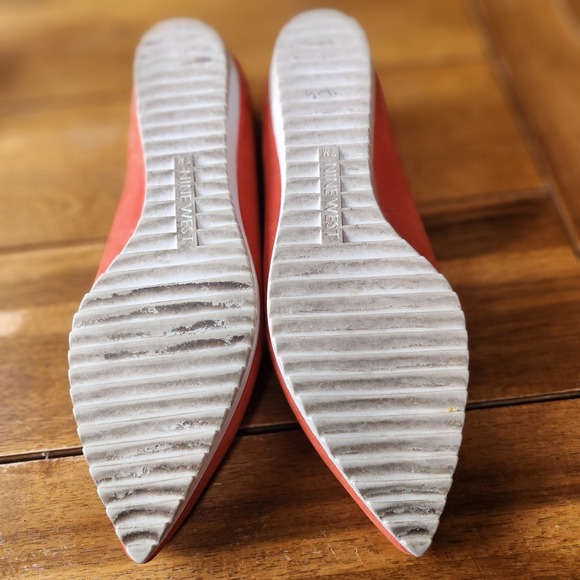 Nine West Coral Suede Pointed Toe Ballet Flats Women's Size 7M - Picture 9 of 9